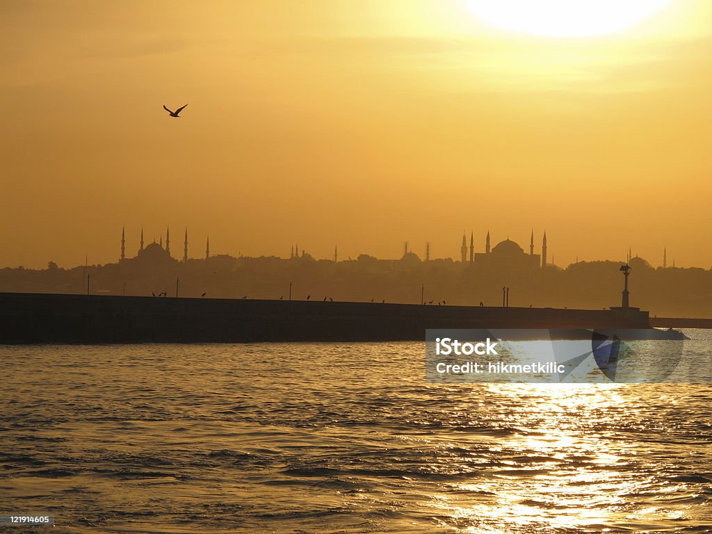 istanbul am Abend - Lizenzfrei Abenddämmerung Stock-Foto