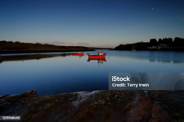 Boats Stock Photo - Download Image Now - Strangford Lough, Blue, Cloud - Sky