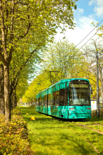 istock Tram at Frankfurt West 1219151707