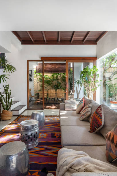 istock Elegant and authentic interior at cozy house 1219153066