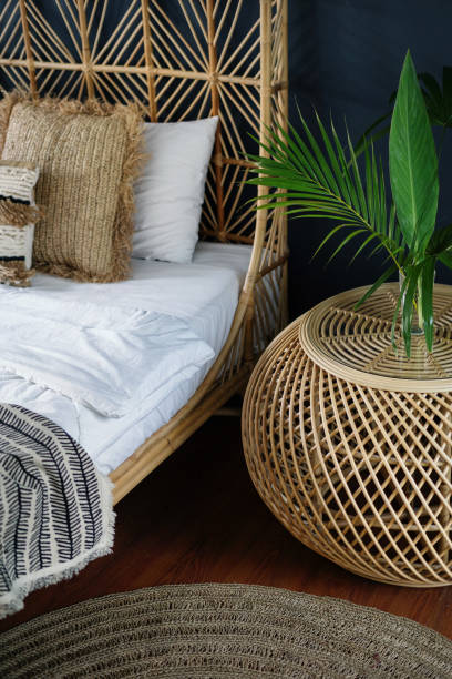 istock Classic interior bedroom at cozy house with ethnic decor 1219153095