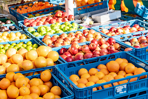 Fruit on an outdoor market