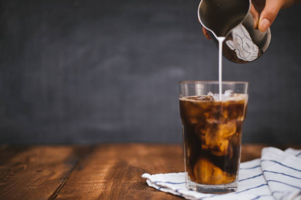 istock Iced Latte on wooden table 1219154833