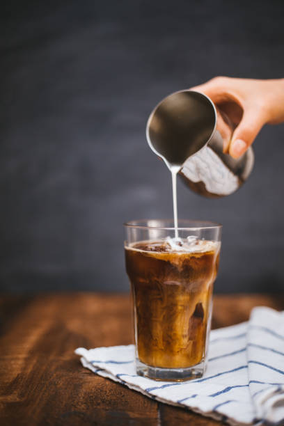 istock Iced Latte on wooden table 1219154968