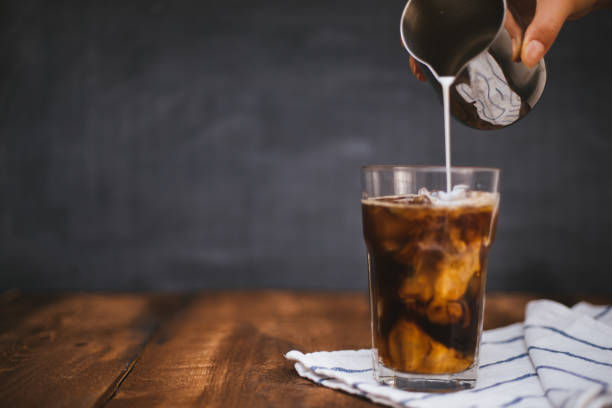 istock Iced Latte on wooden table 1219154986