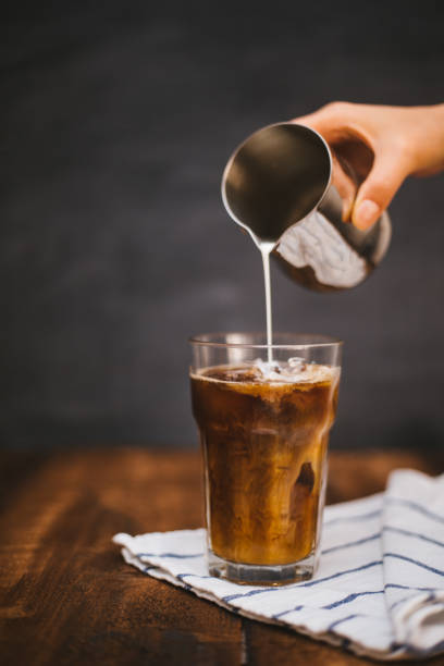 istock Iced Latte on wooden table 1219155059
