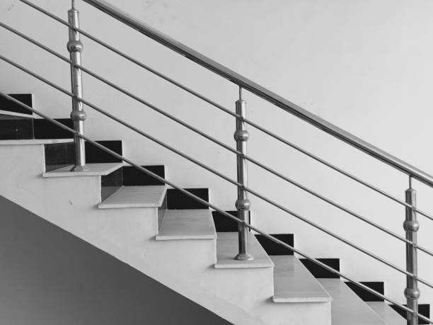 istock black and white stairs 1219156645