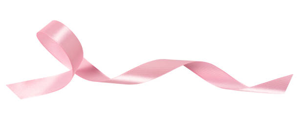 istock A pink ribbon isolated on a white background with clipping path. 1219157284