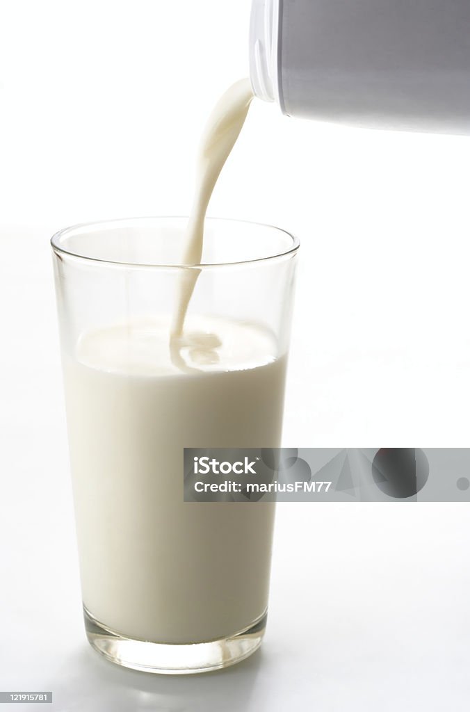 Bicchiere di latte - Foto stock royalty-free di Alimentazione sana