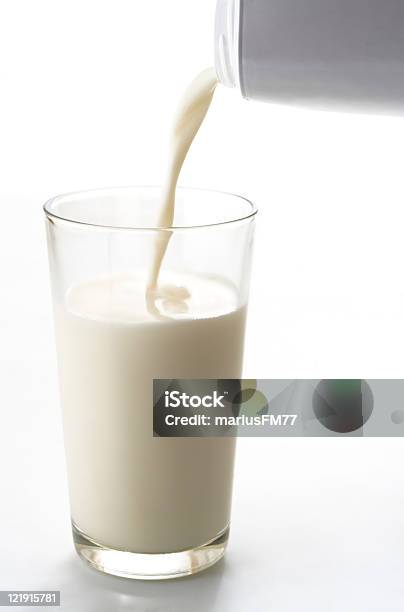 Szklanka Mleka - zdjęcia stockowe i więcej obrazów Bez ludzi - Bez ludzi, Białko, Biały