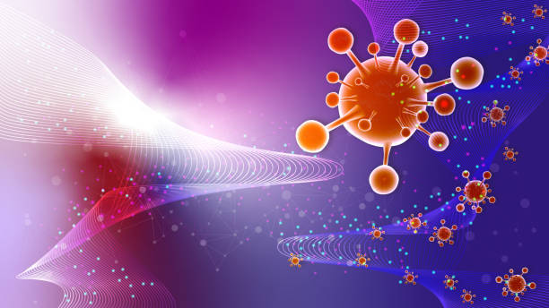 istock Coronavirus COVID-19 on structure science or medical background. Innovation technology concept. Abstract background of Coronavirus COVID-19. Molecules or DNA strand, genetic virus 1219157948
