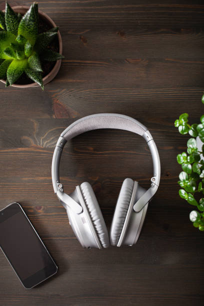 istock audiobook concept modern wireless headphones smartphone 1219157988