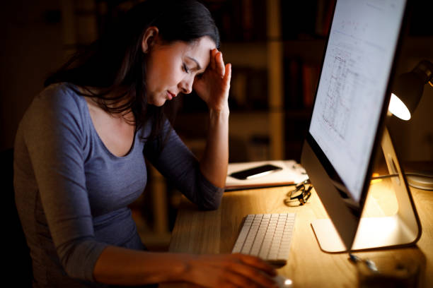istock Woman tired of working 1219162813