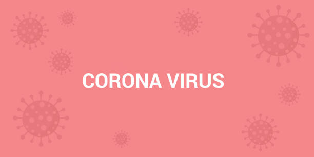 Corona COVID 2019 Virus red background Corona covid 2019 viruses on red background sweta stock illustrations