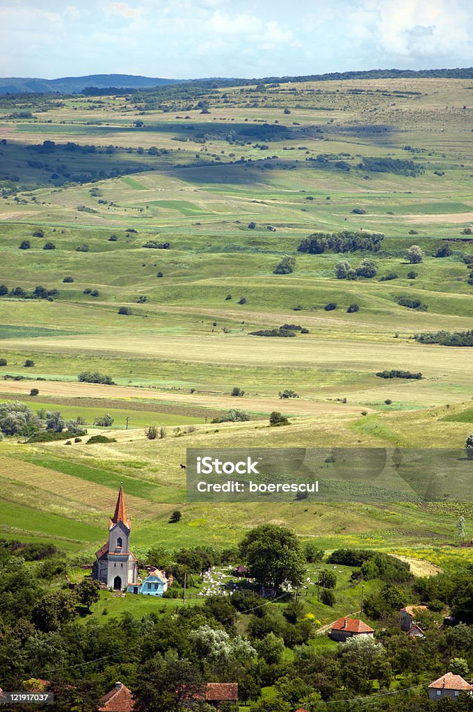 Landscape and village  Landscape - Scenery Stock Photo