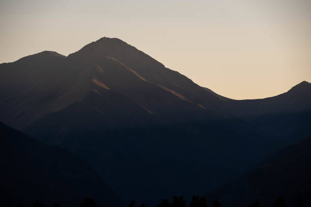 istock A mountain is lit by the setting sun in the Tusheti region. 1219170562