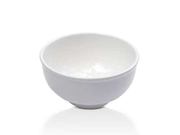 istock White bowl on white background. Side view of ceramic object . 1219170924