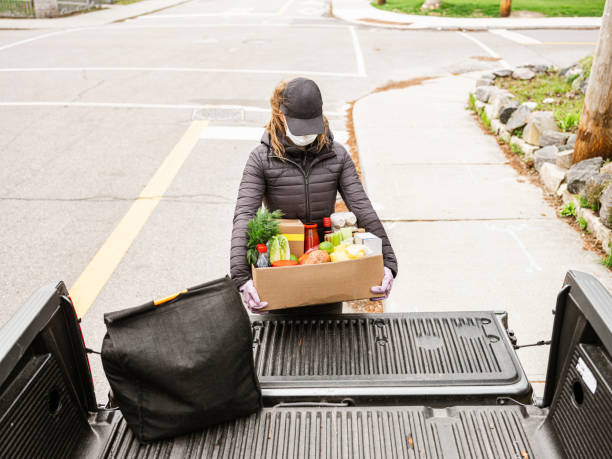 istock COVID-19, Home food delivery during lockdown 1219172416