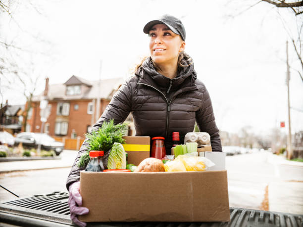 istock COVID-19, Home food delivery during lockdown 1219173190