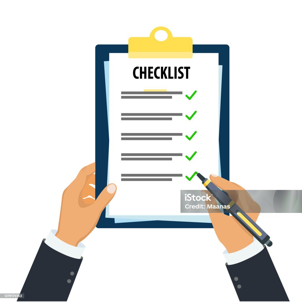 Ceklist Vector Checklist Ilustrasi Stok - Unduh Gambar Sekarang - Buku, Daftar, Daftar ...