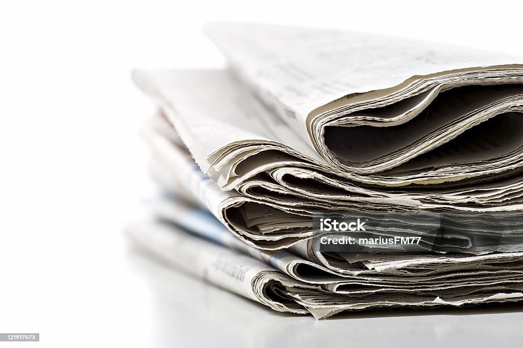 Haufen Zeitungen - Lizenzfrei Zeitung Stock-Foto