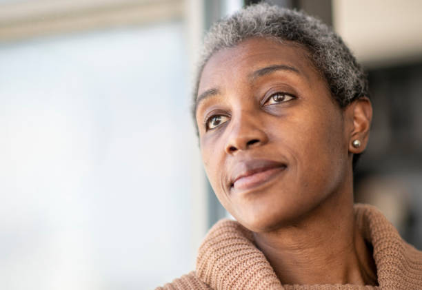 istock Senior woman contemplates 1219175509