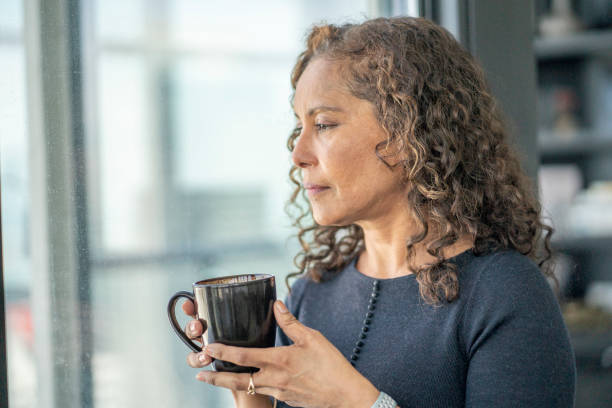 istock Senior woman contemplates 1219175520