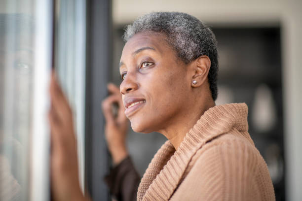 istock Senior woman contemplates 1219175534
