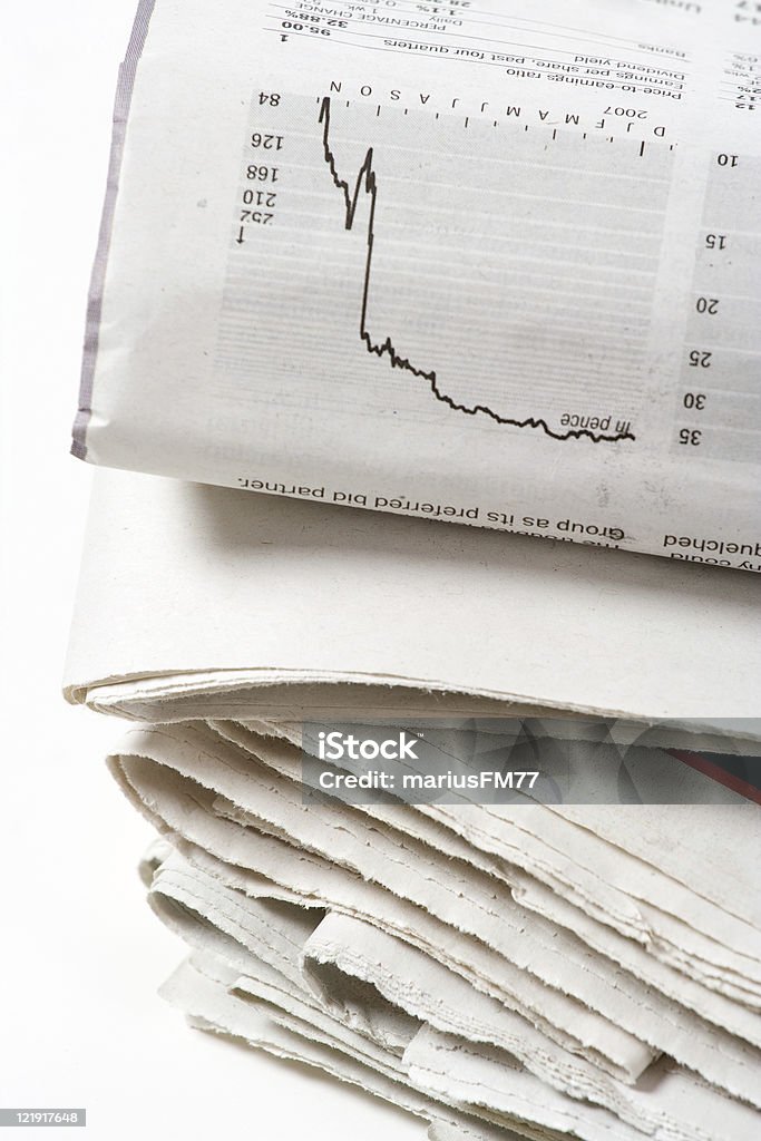 Die news & Finanzen - Lizenzfrei Analysieren Stock-Foto