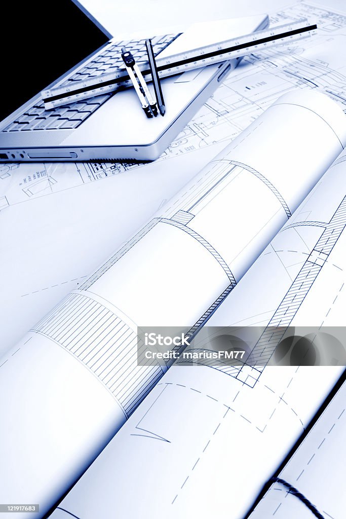 blueprint  Architecture Stock Photo