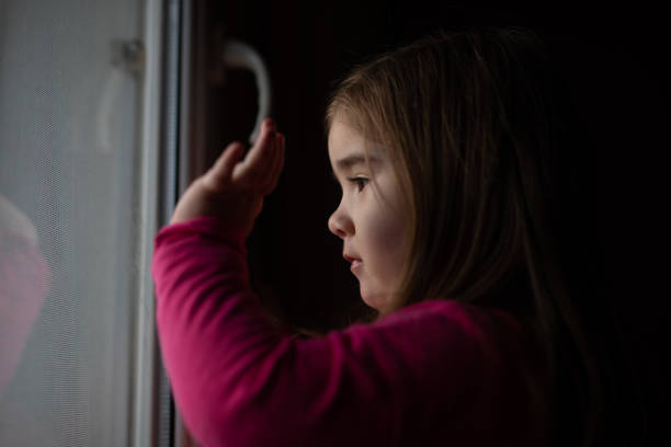 istock Quarantine child at home. 1219181535
