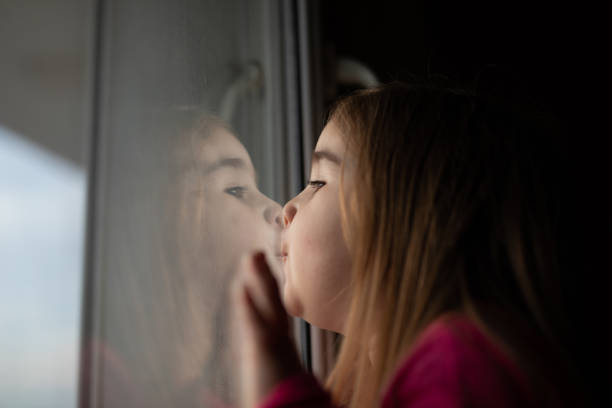 istock Quarantine child at home. 1219182856