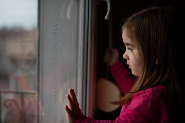 istock Quarantine child at home. 1219183674