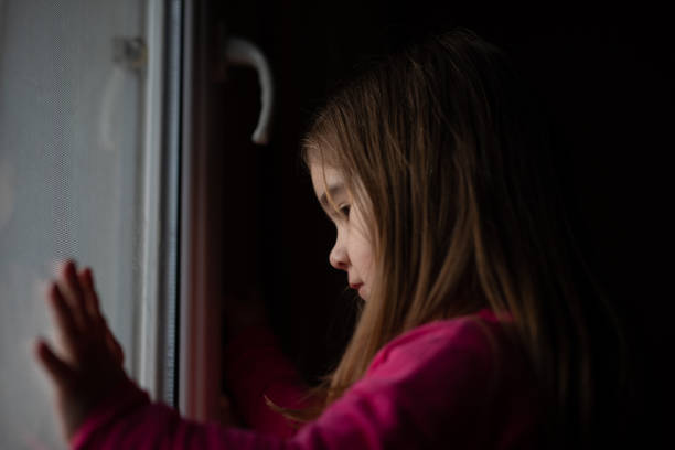 istock Quarantine child at home. 1219184337