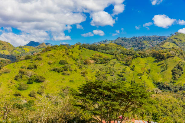 landscape of the Miraflor natural Reserve near  Esteli in Nicaragua