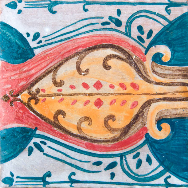 istock Traditional georgian floral pattern tile 1219191374