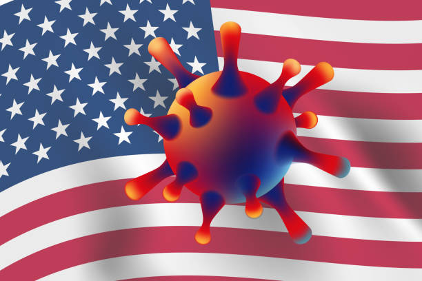 istock Concept of covid-19 outbreak in USA. 1219192091