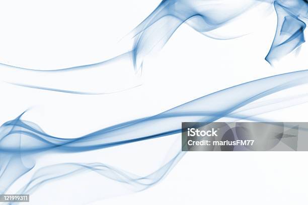 Blue Smoke Backgrounds Series Stock Photo - Download Image Now - Wind, Flowing, Blue