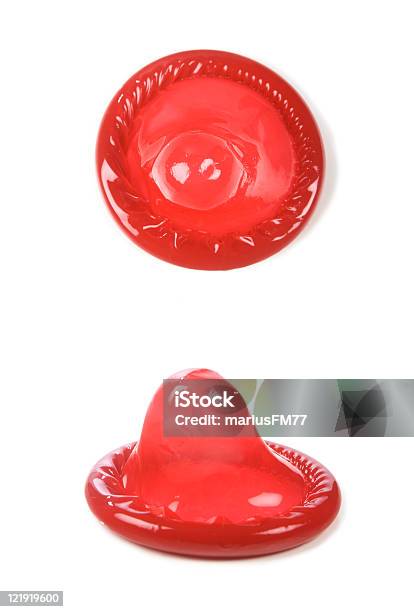 Condom Stock Photo - Download Image Now - Condom, Red, Cut Out