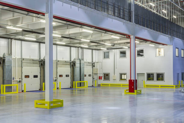istock Interior of a modern warehouse 1219197337