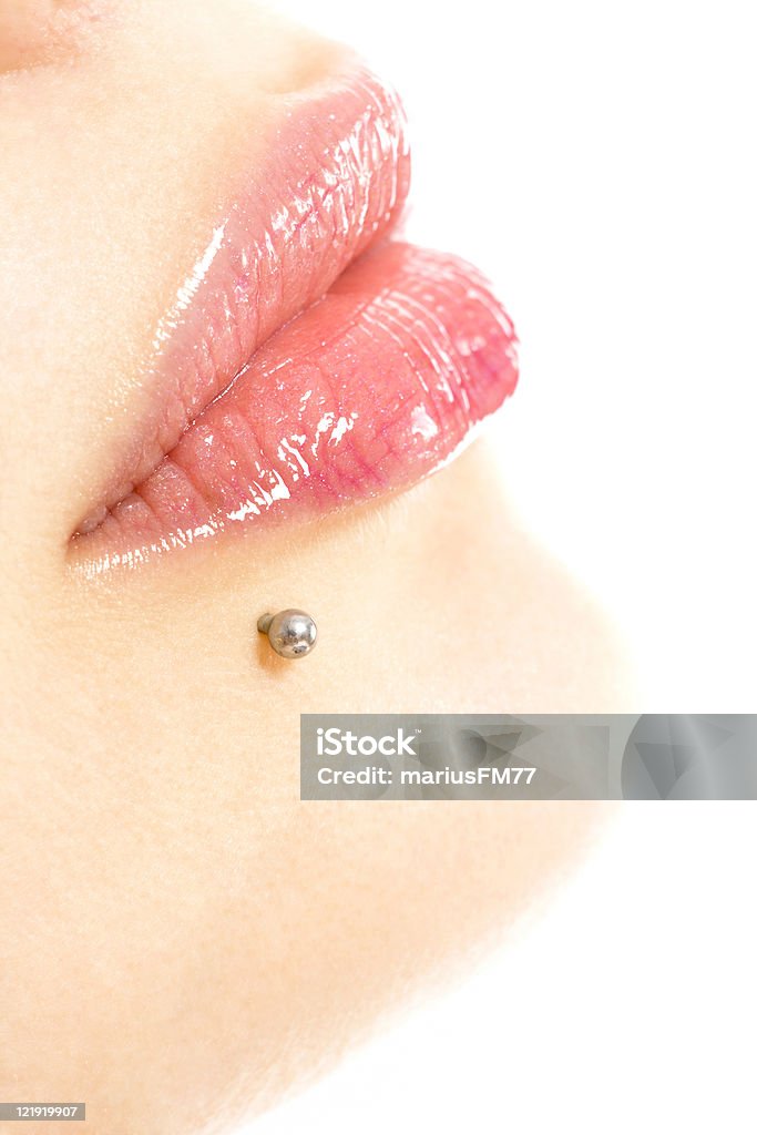 Mujer con labios - Foto de stock de Adulto libre de derechos