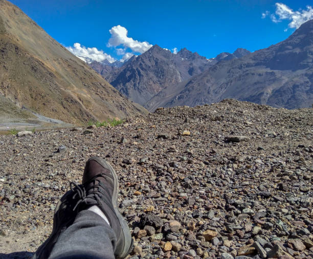 istock Rest with a panoramic view of the Andes mountains 1219201589