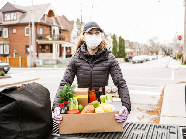 istock COVID-19, Home food delivery during lockdown 1219202762