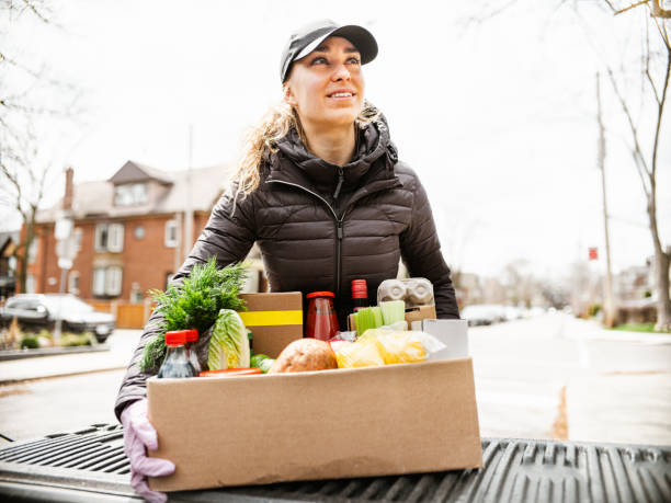 istock COVID-19, Home food delivery during lockdown 1219203639