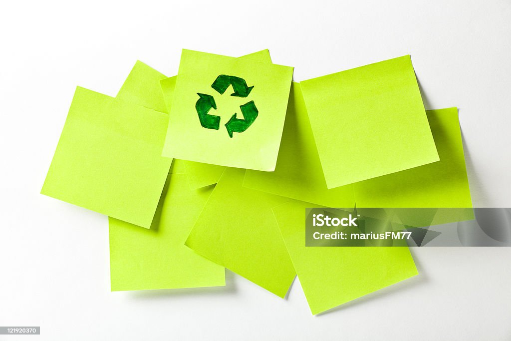 Reciclable símbolo - Foto de stock de Artículo de papelería libre de derechos