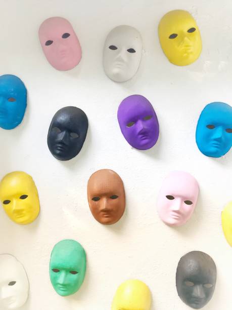 Decorative Mask on multi color background