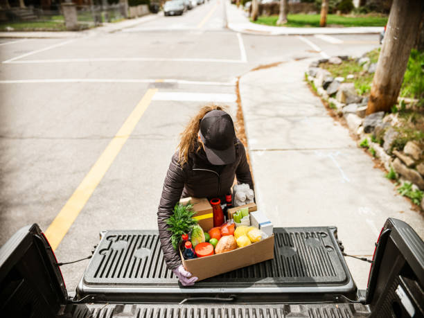 istock COVID-19, Home food delivery during lockdown 1219203879