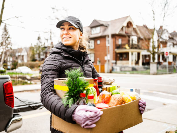 istock COVID-19, Home food delivery during lockdown 1219203972