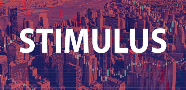 istock Stimulus theme with New York City skyscrapers 1219205127
