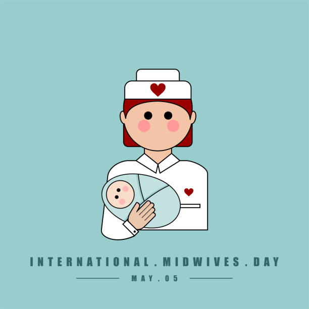 международный день акушерок - human pregnancy earth globe mother stock illustrations
